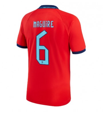 Maillot de foot Angleterre Harry Maguire #6 Extérieur Monde 2022 Manches Courte